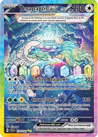 SV07 Stellar Crown  170/142 Terapagos ex  - Holofoil - Special Illustration Rare