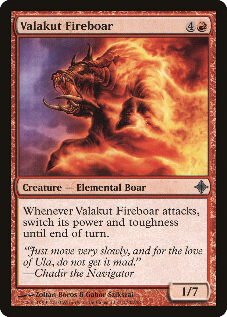 Rise of the Eldrazi - (ROE-170) - Valakut Fireboar