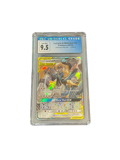 SM  Unbroken Bonds 120/214 CGC 9.5 #4260476025 Lucario & Melmetal GX - Holofoil - Ultra Rare