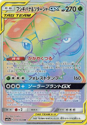 SM11a Remix Bout  074/064 Venusaur & Snivy GX  - Holofoil - Hyper Rare
