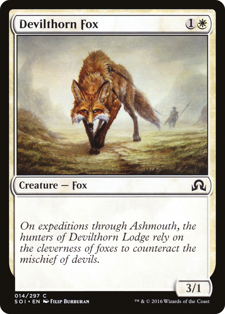 Shadows over Innistrad - (SOI-014) - Devilthorn Fox Foil