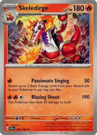 Deck Exclusives  038/198 Skeledirge  - Rare
