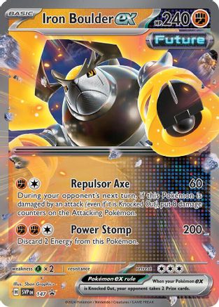 SV Scarlet & Violet Promo Cards  147 Iron Boulder ex  - Holofoil - Promo
