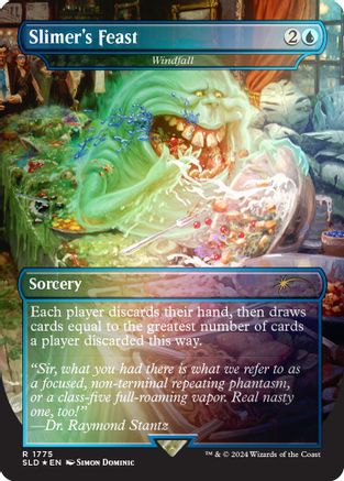 Secret Lair Drop Series - (SLD-1775) - Slimer's Feast - Windfall (Rainbow Foil) Foil