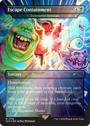 Secret Lair Drop Series - (SLD-1776) - Escape Containment - Incarnation Technique (Rainbow Foil) Foil