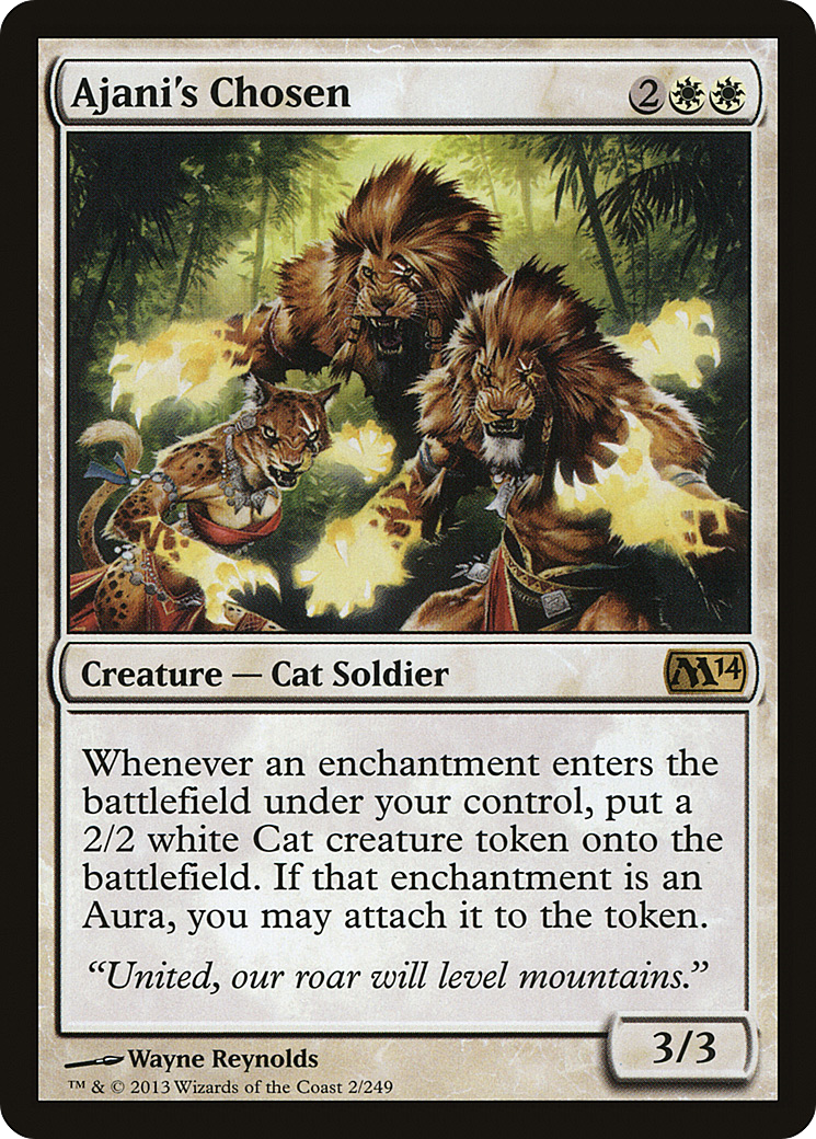 Magic 2014 - (M14-002) - Ajani's Chosen Foil