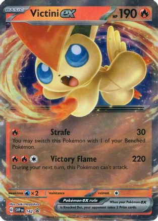 SV Scarlet & Violet Promo Cards  142 Victini ex  - Holofoil - Promo