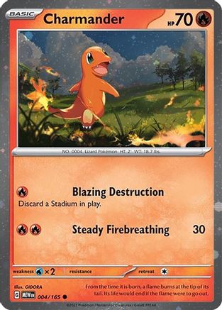 Miscellaneous Cards & Products  004/165 Charmander  - Holofoil - Promo