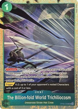 One Piece Promotion Cards  OP06-038 The Billion-fold World Trichiliocosm (Premium Card Collection -Best Selection Vol. 2-) (OP06-038)  - Foil - Uncommon