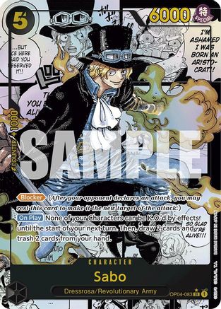 Premium Booster The Best  OP04-083 Sabo (OP04-083) (Manga) (OP04-083)  - Foil - Super Rare