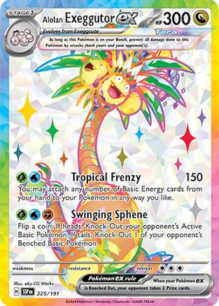 SV08 Surging Sparks  225/191 Alolan Exeggutor ex  - Holofoil - Ultra Rare