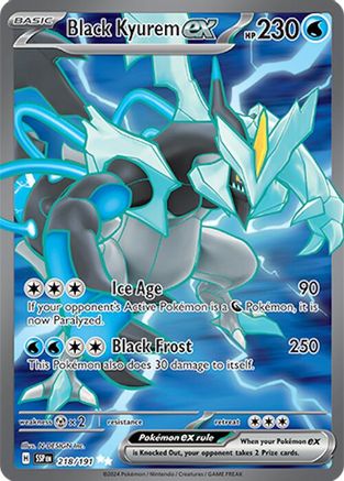 SV08 Surging Sparks  218/191 Black Kyurem ex  - Holofoil - Ultra Rare