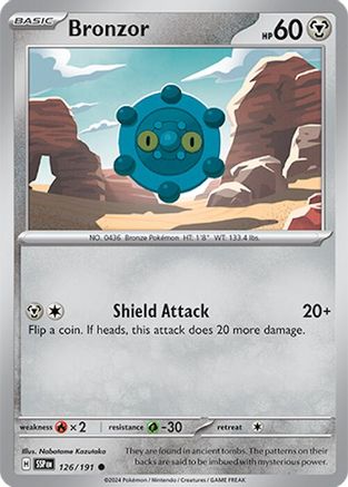 SV08 Surging Sparks  126/191 Bronzor  - Common
