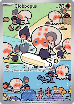 SV08 Surging Sparks  207/191 Clobbopus  - Holofoil - Illustration Rare