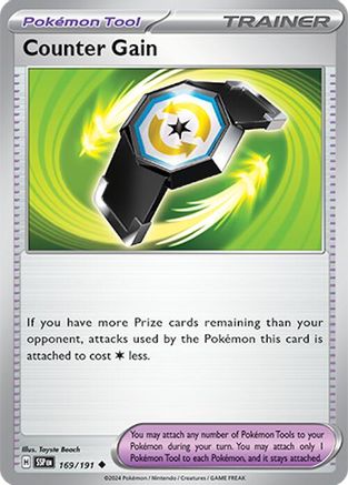 SV08 Surging Sparks  169/191 Counter Gain  - Uncommon
