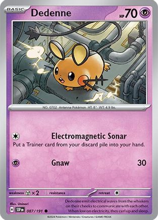 SV08 Surging Sparks  087/191 Dedenne  - Common
