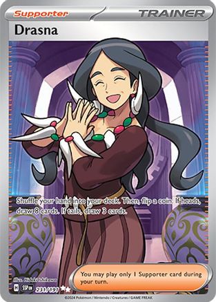 SV08 Surging Sparks  231/191 Drasna  - Holofoil - Ultra Rare