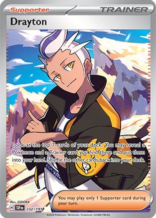 SV08 Surging Sparks  232/191 Drayton  - Holofoil - Ultra Rare