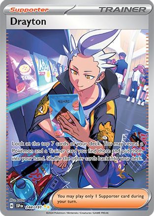 SV08 Surging Sparks  244/191 Drayton  - Holofoil - Special Illustration Rare