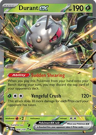 SV08 Surging Sparks  004/191 Durant ex  - Holofoil - Double Rare
