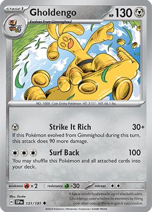SV08 Surging Sparks  131/191 Gholdengo  - Uncommon