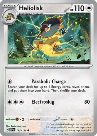 SV08 Surging Sparks  155/191 Heliolisk  - Reverse Holofoil - Common