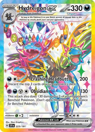 SV08 Surging Sparks  223/191 Hydreigon ex  - Holofoil - Ultra Rare