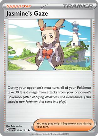 SV08 Surging Sparks  178/191 Jasmine's Gaze  - Reverse Holofoil - Uncommon