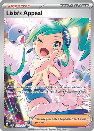 SV08 Surging Sparks  246/191 Lisia's Appeal  - Holofoil - Special Illustration Rare