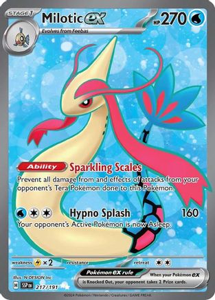 SV08 Surging Sparks  217/191 Milotic ex  - Holofoil - Ultra Rare