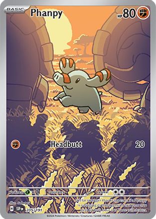 SV08 Surging Sparks  205/191 Phanpy  - Holofoil - Illustration Rare