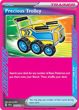 SV08 Surging Sparks  185/191 Precious Trolley  - Holofoil - ACE SPEC Rare