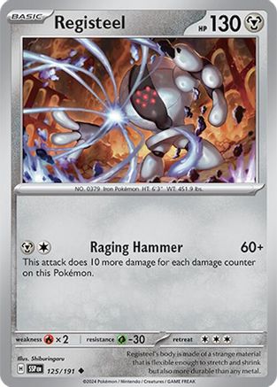 SV08 Surging Sparks  125/191 Registeel  - Reverse Holofoil - Uncommon