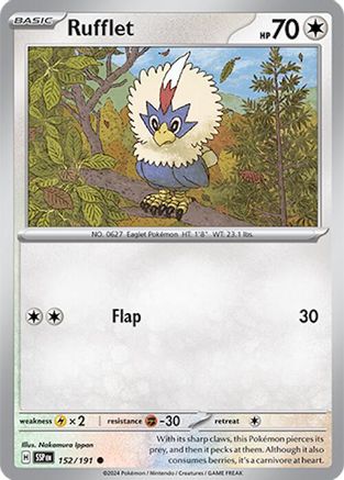 SV08 Surging Sparks  152/191 Rufflet  - Common