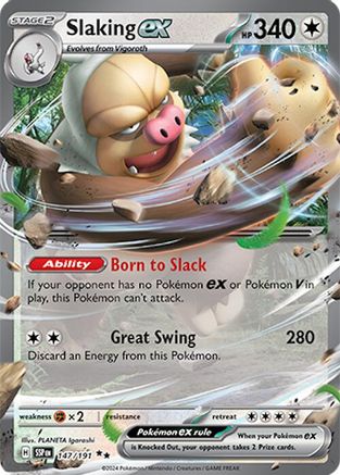 SV08 Surging Sparks  147/191 Slaking ex  - Holofoil - Double Rare