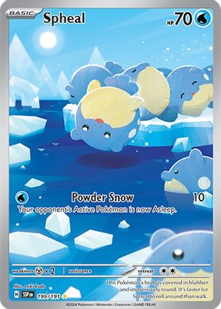 SV08 Surging Sparks  199/191 Spheal  - Holofoil - Illustration Rare