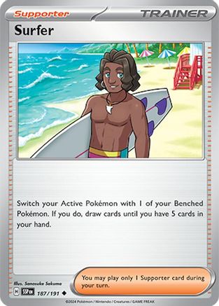 SV08 Surging Sparks  187/191 Surfer  - Reverse Holofoil - Uncommon