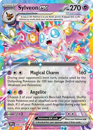 SV08 Surging Sparks  086/191 Sylveon ex  - Holofoil - Double Rare