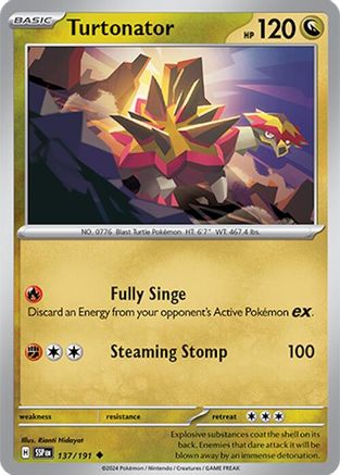 SV08 Surging Sparks  137/191 Turtonator  - Uncommon