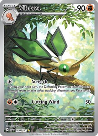 SV08 Surging Sparks  206/191 Vibrava  - Holofoil - Illustration Rare