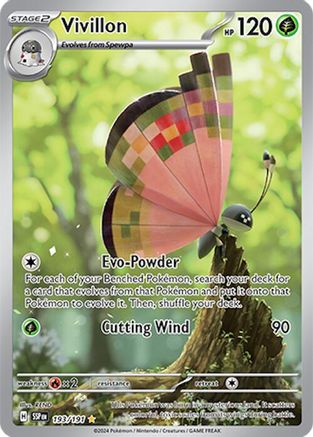 SV08 Surging Sparks  193/191 Vivillon  - Holofoil - Illustration Rare