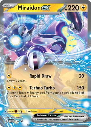 SV Scarlet & Violet Promo Cards  143 Miraidon ex  - Holofoil - Promo