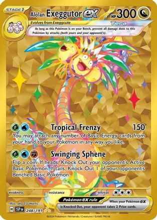SV08 Surging Sparks  248/191 Alolan Exeggutor ex  - Holofoil - Hyper Rare