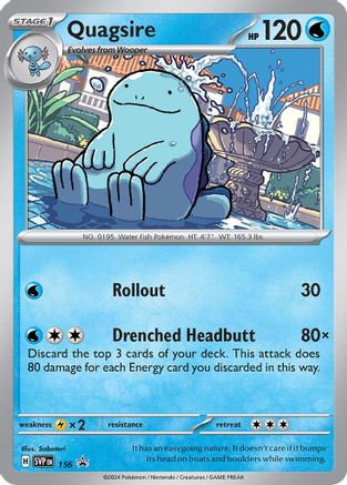 SV Scarlet & Violet Promo Cards  156 Quagsire  - Holofoil - Promo