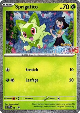 SV Scarlet & Violet Promo Cards  191 Sprigatito  - Holofoil - Promo