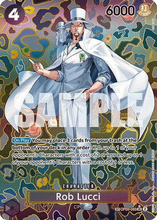 Emperors in the New World  OP05-093 Rob Lucci (SP) (OP05-093)  - Foil - Super Rare