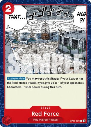 Emperors in the New World  OP09-021 Red Force (OP09-021)  - Common
