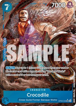 Emperors in the New World  OP09-046 Crocodile (046) (Parallel) (OP09-046)  - Foil - Super Rare