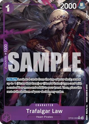 Emperors in the New World  OP09-069 Trafalgar Law (069) (Parallel) (OP09-069)  - Foil - Rare