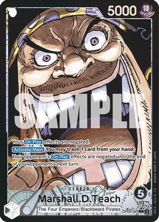 Emperors in the New World  OP09-081 Marshall.D.Teach (081) (Parallel) (OP09-081)  - Foil - Leader